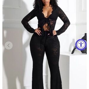 Elegant Black Lace set, worn once